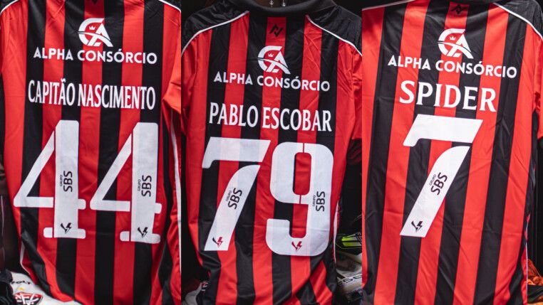 Camisas do Vitória em homenagem a Wagner Moura