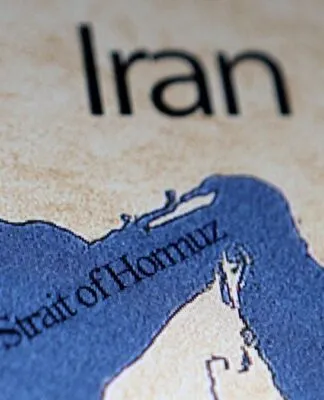 Mapa do Estreito de Hormuz