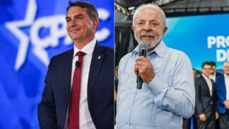 Flávio Bolsonaro e Lula