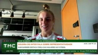 Gabi Barbieri participou do programa Link TMC e falou sobre o Internacional, ser goleira e o futebol feminino