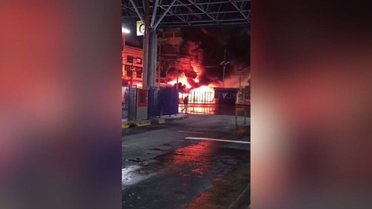 Incêndio de grandes proporções em Diadema