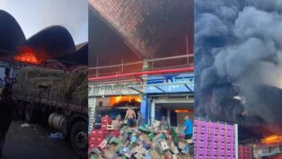 Incêndio na Ceasa-RJ, em Irajá, na zona norte