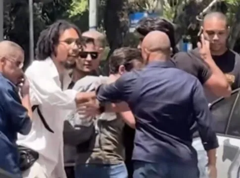 Confusão gravada pela equipe do vereador Lucas Pavanato