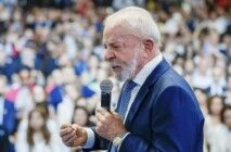 Lula durante cerimônia de abertura da Caravana Federativa, no Expo Center Norte. São Paulo