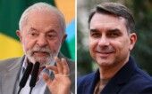 Lula e Flávio Bolsonaro