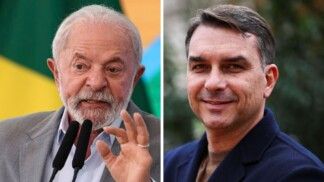 Lula e Flávio Bolsonaro