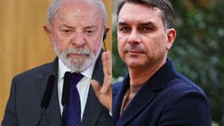 Lula e Flávio Bolsonaro