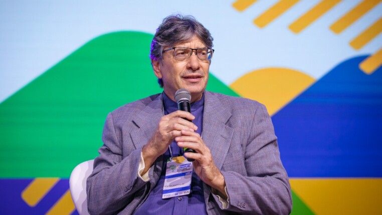O presidente do Instituto Brasileiro de Geografia e Estatística (IBGE), Marcio Pochmann, participa de painel no Centro de Convenções Ulysses Guimarães