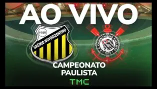 Montagem de Novorizontino x Corinthians