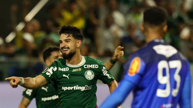 O Palmeiras largou na frente na final do Paulista contra o Novorizontino
