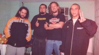 Fred, Digão,. Canisso e Rodolfo, do Raimundos