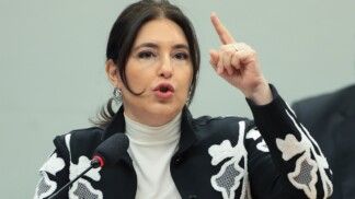 Ministra do Planejamento e Orçamento, Simone Tebet, durante audiência pública em Três comissões da Câmara