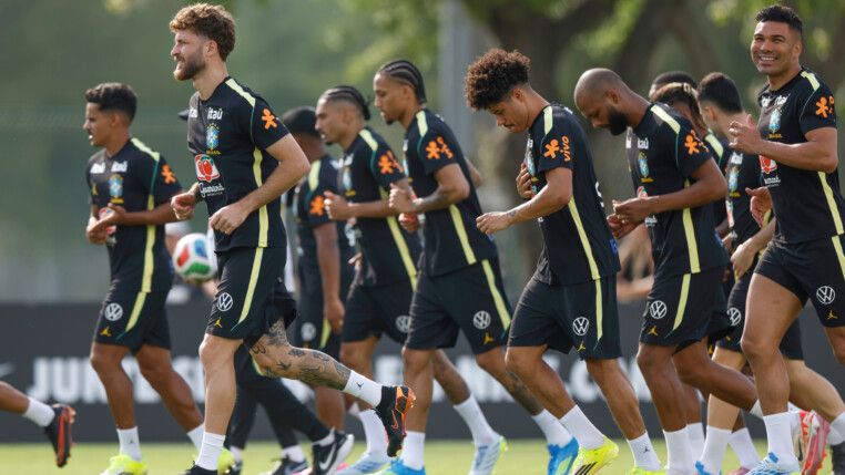 Treino da seleção brasileira em Orlando