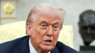 Donald Trump no Salão Oval da Casa Branca