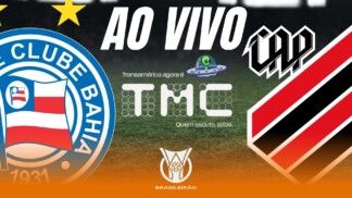Montagem do jogo entre Bahia e Athletico-PR, pelo Brasileiro
