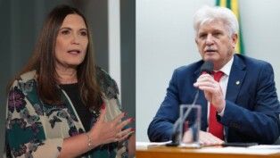 Deputados federais, lado a lado, na imagem