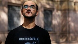 O fotógrafo Sérgio Silva, que perdeu visão do olho esquerdo após ser atingido por bala de borracha disparada por PM