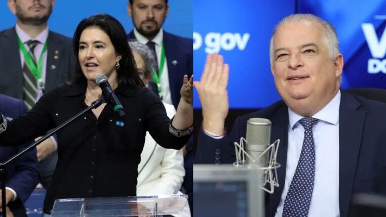 Candidatos lado a lado na imagem