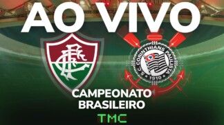 Montagem do jogo entre Fluminense e Corinthians, pelo Brasileiro