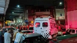 Movimentação no bairro do Taboão durante atendimento às vítimas de atropelamento