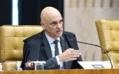 O ministro Alexandre de Moraes em sessão plenária do STF