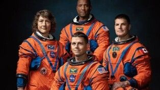 Tripulação da Artemis II tem primeiro homem negro, primeira mulher e primeiro não-americano a sobrevoarem a Lua. (Foto: Reprodução/Instagram/@nasaartemis)