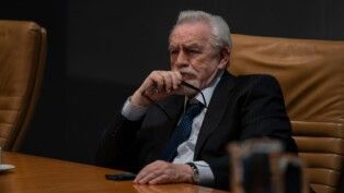 Brian Cox no papel de Logan Roy em "Succession"