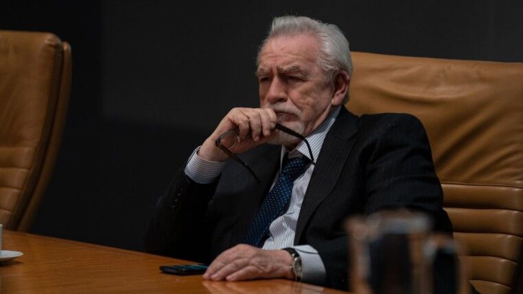 Brian Cox no papel de Logan Roy em "Succession"
