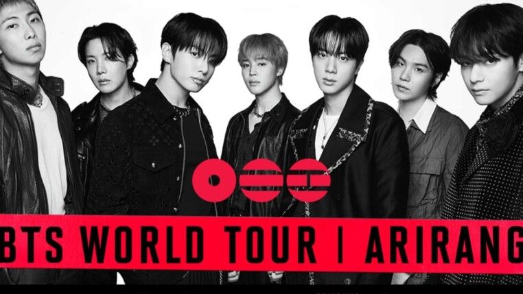 O grupo se apresenta em São Paulo, com a "BTS World Tour 'Arirang'". (Imagem: Divulgação)