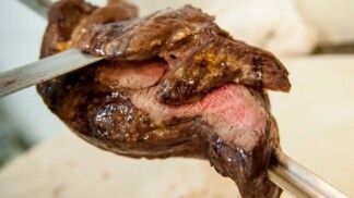corte de carne.