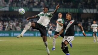 No Couto Pereira, Coritiba e Vasco empataram por 1 a 1