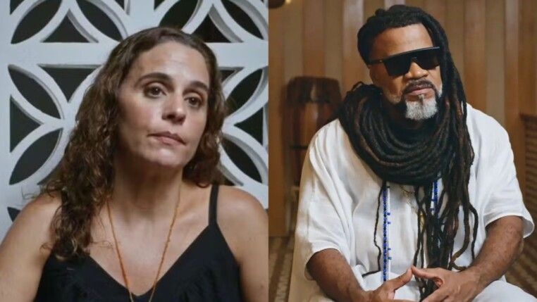 Helena Buarque e Carlinhos Brown.
