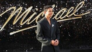 Jaafar Jackson participa da estreia do filme "Michael", em Los Angeles, Califórnia