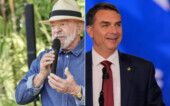 Lula e Flávio Bolsonaro