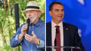 Lula e Flávio Bolsonaro