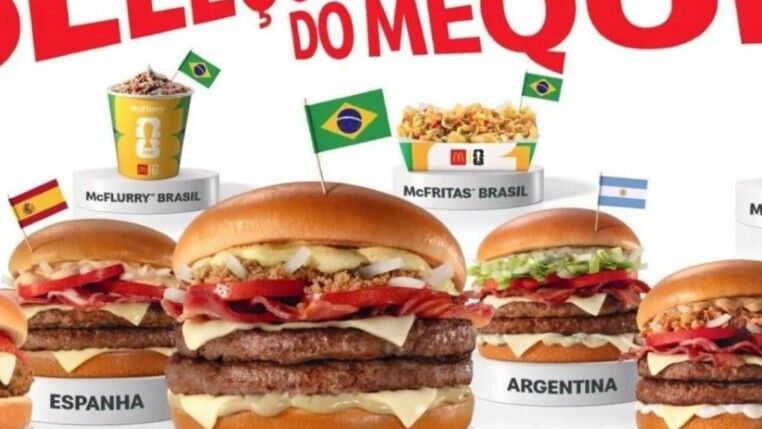 Diversos lanches em um fundo branco.