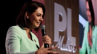 Michelle Bolsonaro no encerramento do Encontro Nacional de Mandatárias do Partido Liberal realizado no CICB