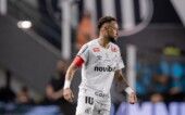 Neymar no jogo contra o Santos