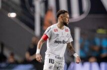 Neymar no jogo contra o Santos