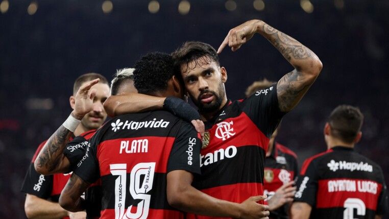 Paquetá comemora gol do Flamengo
