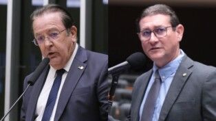 Deputados Luiz Carlos Motta e Rodrigo da Zaeli, lado a lado