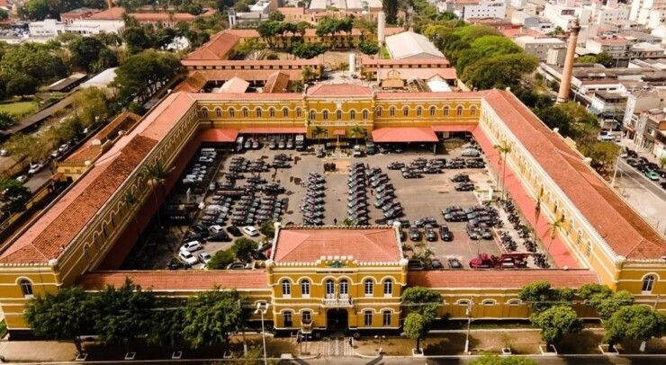 VIsta aérea do quartel da Rota