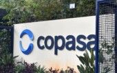 Logo na fachada da Copasa