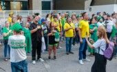 SP - ATO/DIREITA/AVENIDA PAULISTA - GERAL - Ato organizado pelo movimento de direita "Patriotas do QG" acontece em frente ao prédio da que acontece em frente ao prédio da Federação das Indústrias do Estado de São Paulo (Fiesp), na Avenida Paulista, em São Paulo, nesta sexta-feira, 1º de maio de 2026. A manifestação concentrou menos de 100 pessoas. 01/05/2026 - Foto: VILMAR BANNACH/MODUSFOCUS/ESTADÃO CONTEÚDO