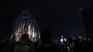 People attend Shakira's open concert at Copacabana beach in Rio de Janeiro, Brazil, May 2, 2026. REUTERS/Ricardo Moraes