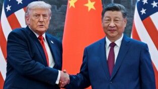 The scene as U.S. President Donald Trump participates in events at the Great Hall of the People and does a greeting with the President of the People’s Republic of China Xi Jinping May 14, 2026, in Beijing China during a trip focused on trade, regional security, and strengthening bilateral ties between the world’s two largest economies. Kenny HolstonPool via REUTERS