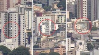 Avião que bateu em prédio em BH