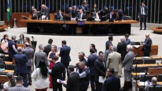 Plenário da Câmara dos Deputados durante votação
