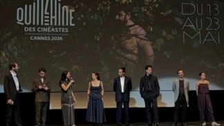 Selton Mello e os atores do filme La Perra em Cannes