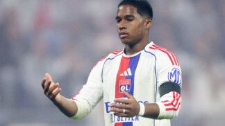 Soccer Football - Ligue 1 - Olympique Lyonnais v RC Lens - Groupama Stadium, Lyon, France - May 17, 2026 Olympique Lyonnais' Endrick looks dejected REUTERS/Alexandre Dimou